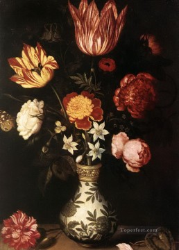 中国の花瓶のボシャールト アンブロシウスの花 Oil Paintings